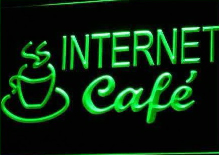 Internet Cafe Coffee LED Sign